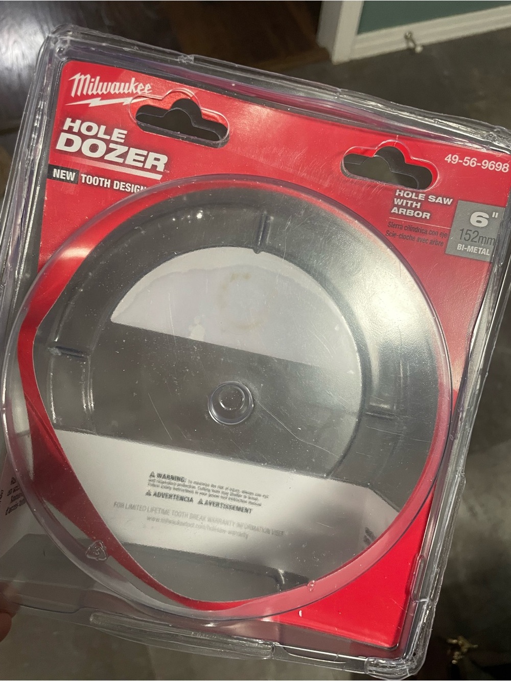 6 in. Hole Dozer Bi-Metal Hole Saw with 3/8 in. Arbor and Pilot Bit